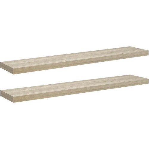  Plutajuće zidne police 2 kom boja hrasta 120x23,5x3,8 cm MDF Slike