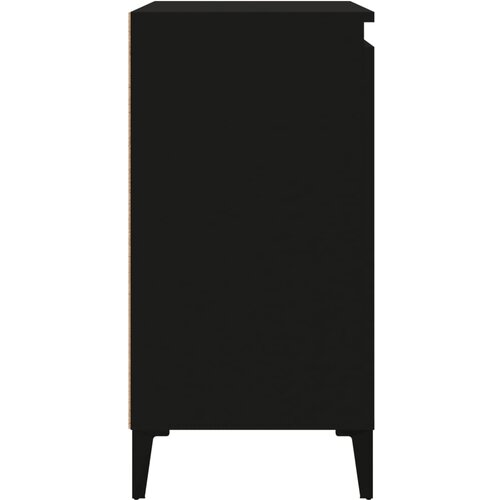  Noćni ormarići 2 kom crni 40 x 35 x 70 cm konstruirano drvo Slike