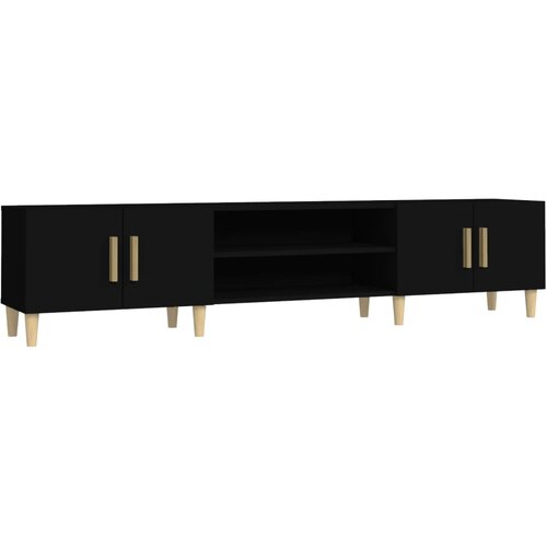 Maison Chic TV omarica - TV enota - Televizijska omarica črna 180x31,5x40 cm inženirski les, (21701785) Cene