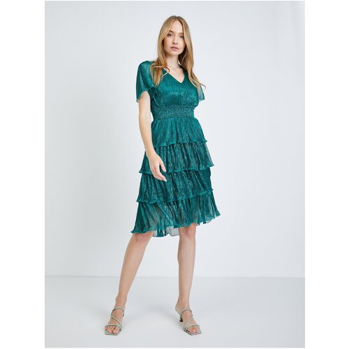 Orsay green ruffle dress - Women Cene
