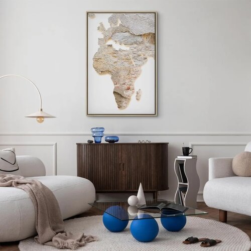  Slika - Hot Continent (1 Part) Vertical 80x120 U prirodnom drvenom okviru Slike