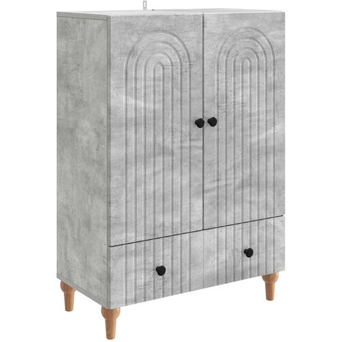 vidaXL Strani &scaron;al Betonsko siva 66 x 34,5 x 95 cm Inženirski les, (5000218008) Cene