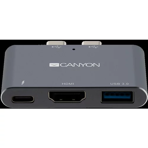 Canyon DS-1 Multiport Docking Station with 3 port with Thunderbolt 3 Dual type C male