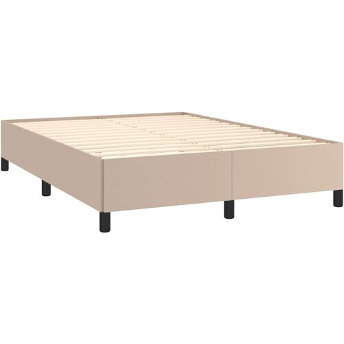 VidaXL okvir za krevet boja cappuccina 140x190 cm od umjetne kože Slike