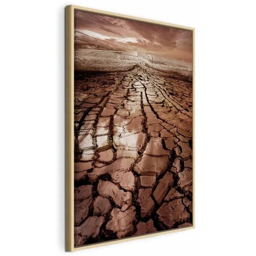  Slika - Drought (1 Part) Vertical 40x60 U prirodnom drvenom okviru Cene