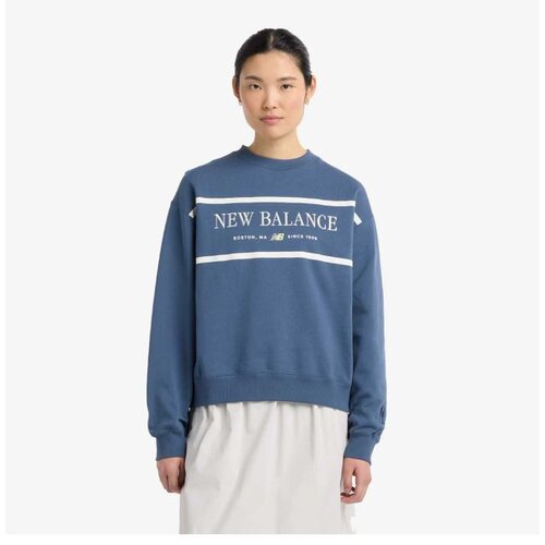 New Balance ženski duks Athletics nautical lobster crew Cene