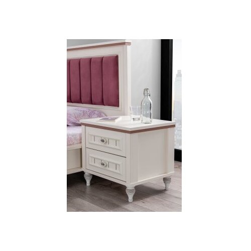 Hanah home Noćni ormarić bijeli Cijene