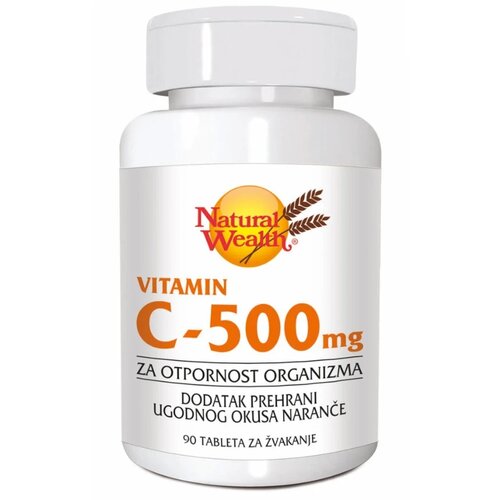 Natural Wealth vitamin c 500 za žvakanje 90/1 Cene