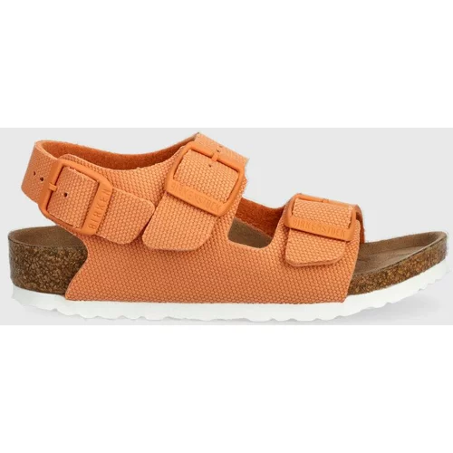 Birkenstock Otroški sandali oranžna barva
