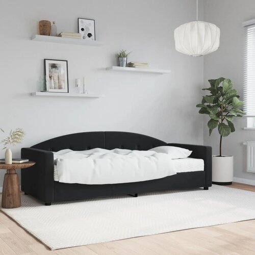 vidaXL Dnevni krevet s madracem crni 80 x 200 cm baršunasti Cijene