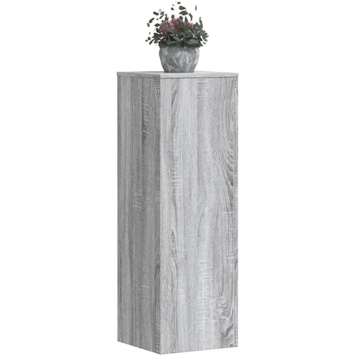 Furnova Stojalo za rastline 2 kosa siva sonoma 33x33x100 cm inž. les, (22014359) Slike