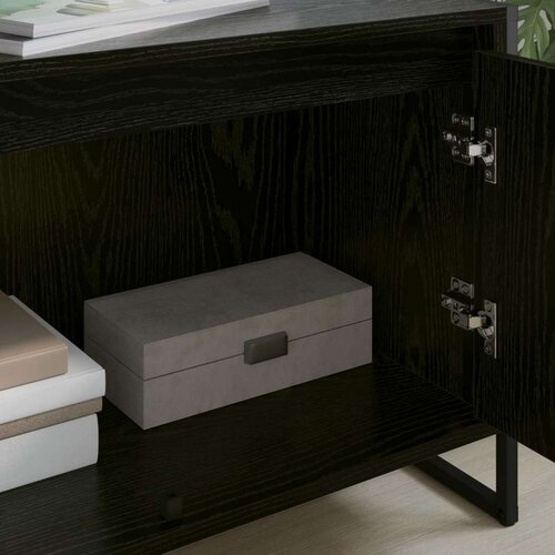  ormar Crni hrast 140 x 36 x 49.5 cm Konstruirano drvo Slike