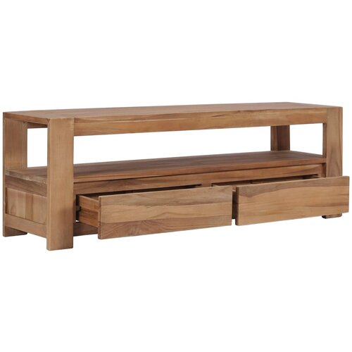 Maison Chic TV omarica - TV stojalo - Televizijska omarica 120x30x40 cm trdna tikovina, (21700843) Slike