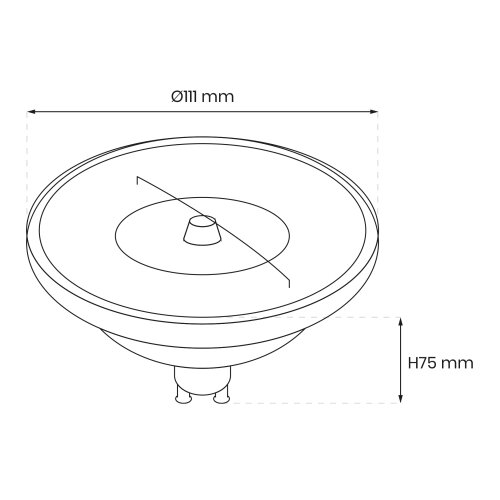  LED prigu&amp;scaron;iva sijalica AR111 GU10/10,5W/230V 4000K Slike