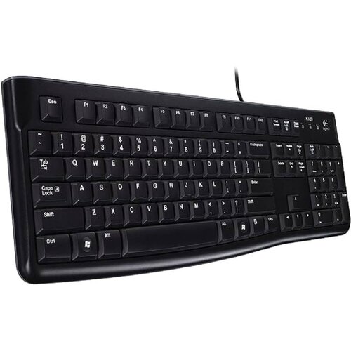 Logitech K120 (eng) keyboard black 920-002582 Slike