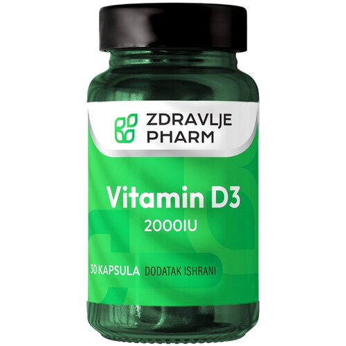 Zdravlje Pharm vitamin D3 2000IU 30 kapsula Slike
