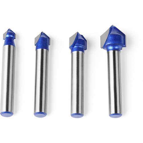 TwoTrees V-Groove Cutter 90&amp;deg; 6 mm - Set of 4 Slike