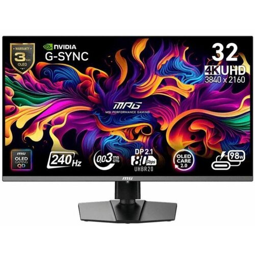 MSI Monitor 32 MSI MPG 322URX QD-OLED 4K 240HZ Slike