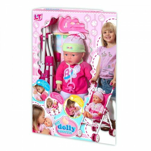 Loko Toys lutka beba sa kolicima 37 cm Cene