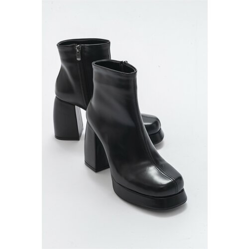 LuviShoes Peppy Black Skin Women's Boots Slike
