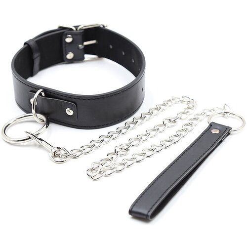 Ohmama Fetish Neck Collar and Chain Slike