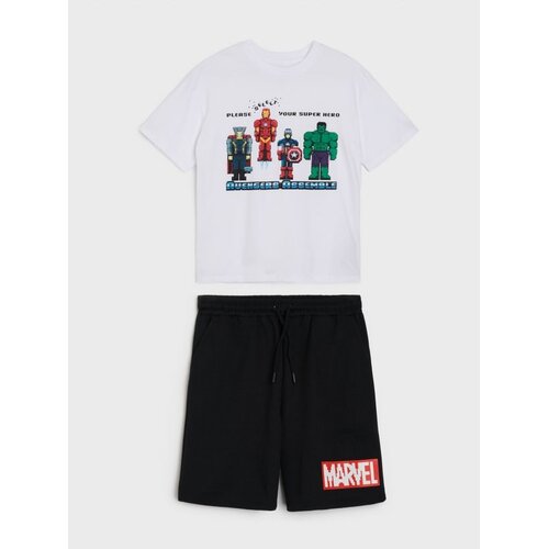 Sinsay Pamučni komplet: majica i kratke hlače Marvel Cijene