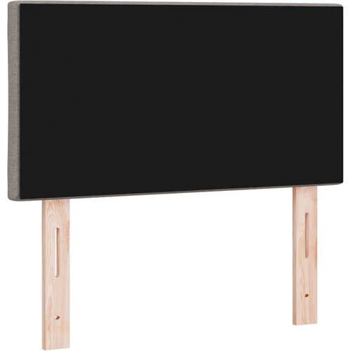  LED glava kreveta Sivo-smeđa 80 cm tkanina Slike