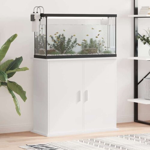  Za akvarij bijeli 81 x 36 x 73 cm od konstruiranog drva Cijene