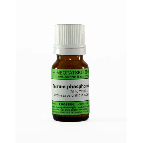  Ferrum phosphoricum C10, homeopatske kroglice