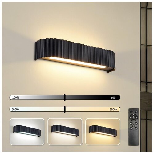 Brilagi LED prigu&scaron;iva zidna svetiljka FALCON MODERN LED/14W/230V 40 cm crna + daljinski upravljač Cene