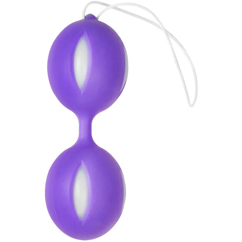 Easytoys Geisha Collection Wiggle Duo Kegel Ball - Purple/White