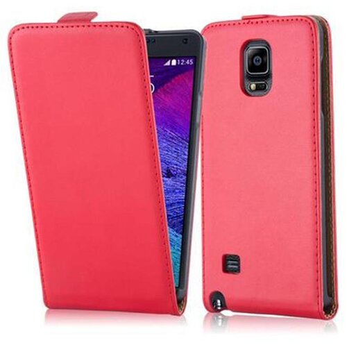 Cadorabo Ohi&scaron;je, združljivo z Samsung Galaxy NOTE 4 v čili rdeča - Za&scaron;čitni ovitek v obliki flipa iz gladkega umetnega usnja, (20558798) Cene