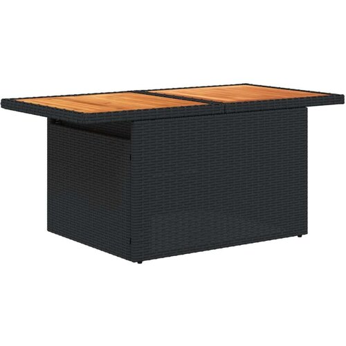 VidaXL 7-dijelni set vrtnih sofa od poliratana s jastucima crni Slike