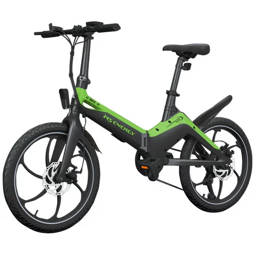 Ms Energy električni bicikl ms energy e-bike i10 black green (crno-zelene boje, magnezijeva legura)