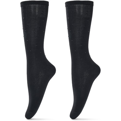 Frogies čarape za devojčice crne sa šljokicama Slike