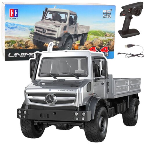  Licencirani kamion na daljinsko upravljanje Mercedes Unimo RC 4x4 1:20 - sivi Cene