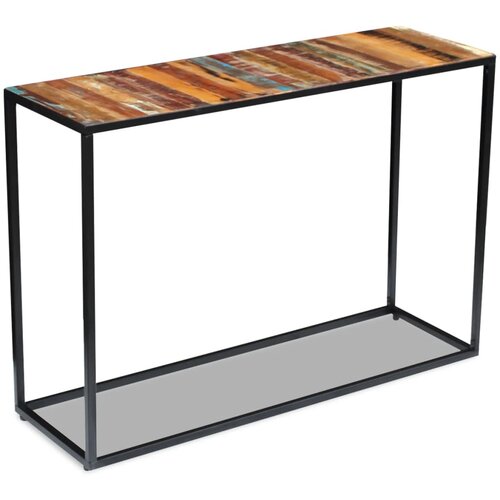 VidaXL Konzolni stol od masivnog obnovljenog drva 110 x 35 x 76 cm Slike