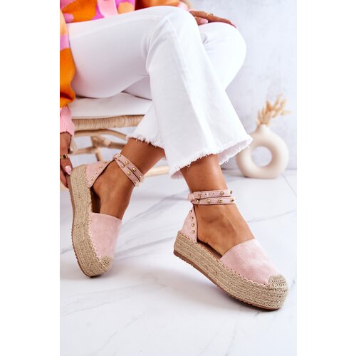 Kesi Espadrilles Sandals with jets Pink Lillian Slike