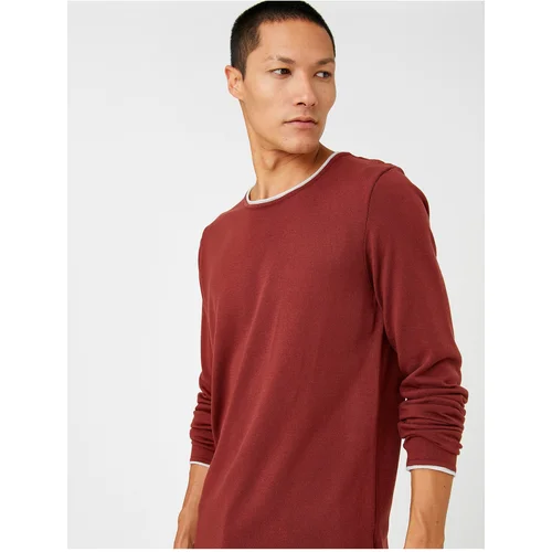 Koton Sweater - Burgundy - Regular fit