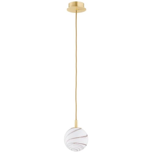  Argon 8450 - Luster na sajli ALMIROS 1xE14/7W/230V &Oslash; 12 cm alabaster zlatan Cene