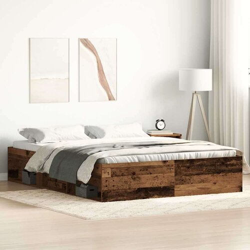  Posteljni okvir brez vzmetnice star les 150x200 cm, (21829650) Cene