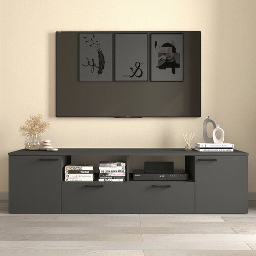 Max TV komoda 11-05-08, 180 cm, Crna Cijene