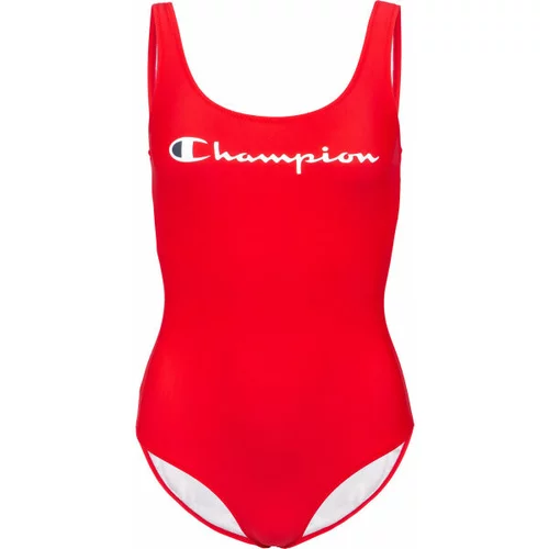 Champion SWIMMING SUIT Ženski jednodijelni kupaći kostim, crvena, veličina