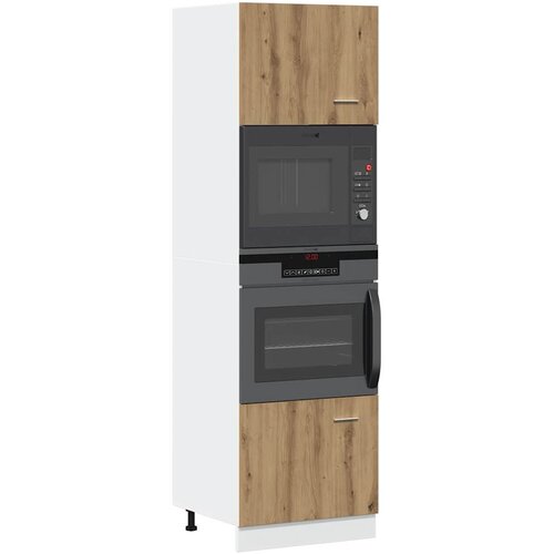 vidaXL Omara za mikrovalovno pečico artisan hrast 60x57x207cm inž. les Cene