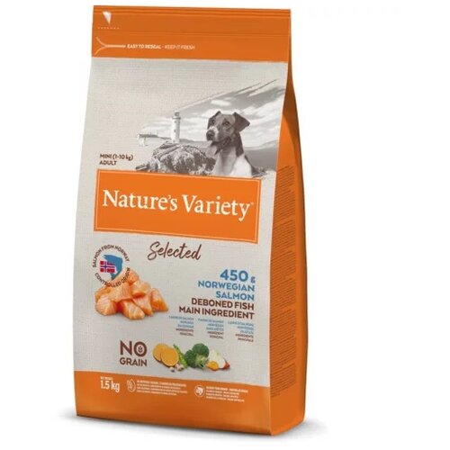 Nature's Variety selected hrana za pse adult mini - salmon 1.5kg Cene