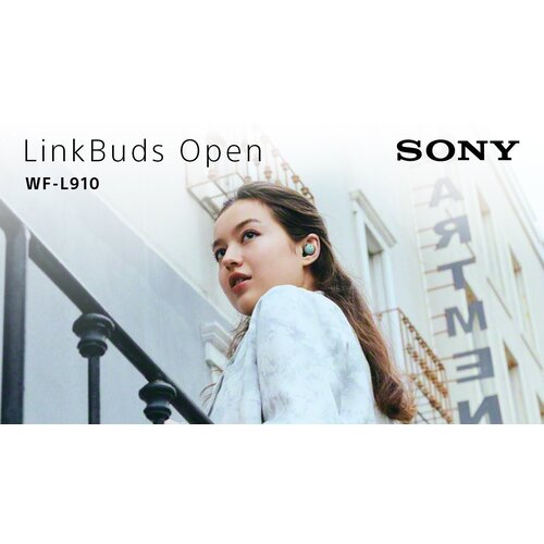 Sony brezžične slu&amp;scaron;alke linkbuds open WF-LS910, črna, WFL910B.CE7 Slike