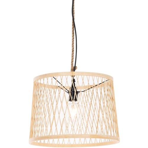 QAZQA Podeželska zunanja viseča svetilka ratan 40 cm - Calamus Cene