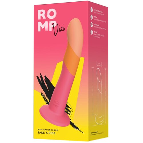 ROMP Dildo Dizi, 18cm, &Scaron;areni Cene