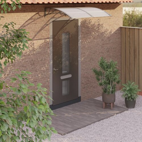 vidaXL Nadstrešnica za vrata siva 150 x 100 cm polikarbonatna Cijene