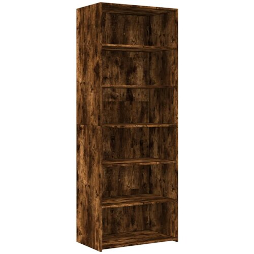 Maison Chic Visoka omara - Komoda - Predalnik dimljeni hrast 70x41x185 cm inženirski les, (21719419) Slike